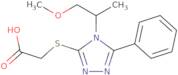 2-{[4-(1-Methoxypropan-2-yl)-5-phenyl-4H-1,2,4-triazol-3-yl]sulfanyl}acetic acid