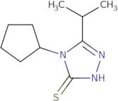 4-Cyclopentyl-5-(propan-2-yl)-4H-1,2,4-triazole-3-thiol