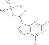 2,4-dichloro-7h-pyrrolo[2,3-d]pyrimidine-7-carboxylic acid 1,1-dimethylethyl ester