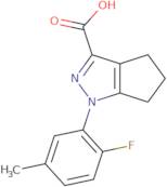 1-(2-Fluoro-5-methylphenyl)-1H,4H,5H,6H-cyclopenta[C]pyrazole-3-carboxylic acid