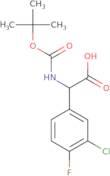 2-((tert-Butoxycarbonyl)amino)-2-(3-chloro-4-fluorophenyl)acetic acid