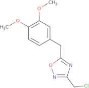 3-(Chloromethyl)-5-[(3,4-dimethoxyphenyl)methyl]-1,2,4-oxadiazole