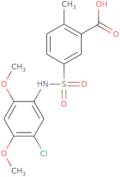 5-[(5-Chloro-2,4-dimethoxyphenyl)sulfamoyl]-2-methylbenzoic acid