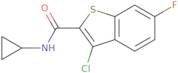 3-Chloro-N-cyclopropyl-6-fluoro-1-benzothiophene-2-carboxamide
