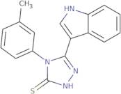 5-(1H-Indol-3-yl)-4-(3-methylphenyl)-4H-1,2,4-triazole-3-thiol