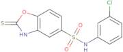 N-(3-Chlorophenyl)-2-sulfanyl-1,3-benzoxazole-5-sulfonamide