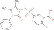 2-Chloro-5-(1,5-dimethyl-3-oxo-2-phenyl-2,3-dihydro-1H-pyrazol-4-ylsulfamoyl)-benzoic acid