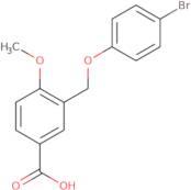 3-[(4-Bromophenoxy)methyl]-4-methoxybenzoic acid