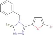 4-Benzyl-5-(5-bromofuran-2-yl)-4H-1,2,4-triazole-3-thiol