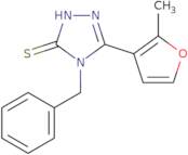 4-Benzyl-5-(2-methylfuran-3-yl)-4H-1,2,4-triazole-3-thiol