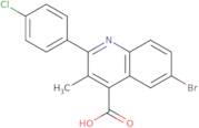 6-Bromo-2-(4-chlorophenyl)-3-methylquinoline-4-carboxylic acid