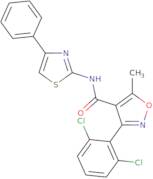 (3-(2,6-dichlorophenyl)-5-methylisoxazol-4-yl)-N-(4-phenyl(2,5-thiazolyl))formamide