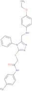 2-[[5-[(4-Ethoxyanilino)methyl]-4-phenyl-1,2,4-triazol-3-yl]sulfanyl]-N-(4-methylphenyl)acetamide