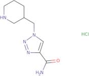 1-(Piperidin-3-ylmethyl)-1H-1,2,3-triazole-4-carboxamide hydrochloride