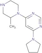 4-(2-Methylpiperazin-1-yl)-6-(pyrrolidin-1-yl)pyrimidine