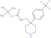 tert-Butyl 4-[4-(trifluoromethyl)phenyl]piperidin-4-ylmethylcarbamate