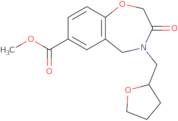 Methyl 3-oxo-4-((tetrahydrofuran-2-yl)methyl)-2,3,4,5-tetrahydrobenzo[f][1,4]oxazepine-7-carboxy...