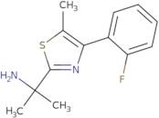 2-[4-(2-Fluorophenyl)-5-methyl-1,3-thiazol-2-yl]propan-2-amine