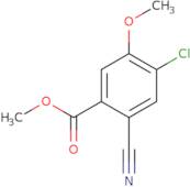 4-Chloro-2-cyano-5-methoxy-benzoic acid methyl ester
