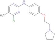 4-Chloro-5-methyl-N-(4-(2-(pyrrolidin-1-yl)ethoxy)phenyl)pyrimidin-2-amine