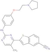 2-[5-Methyl-2-[4-(2-pyrrolidin-1-ylethoxy)anilino]pyrimidin-4-yl]-1-benzothiophene-5-carbonitrile