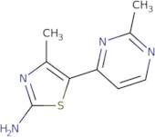 4-Methyl-5-(2-methylpyrimidin-4-yl)-1,3-thiazol-2-amine