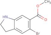 Methyl 5-bromo-2,3-dihydro-1h-indole-6-carboxylate
