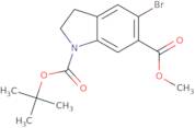 1-tert-butyl 6-Methyl 5-bromo-2,3-dihydro-1h-indole-1,6-dicarboxylate