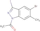 1-(5-bromo-3-iodo-6-methyl-1h-indazol-1-yl)ethanone