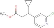 methyl (3S)-3-(2-chloropyridin-4-yl)-3-cyclopropylpropanoate