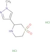 3-(1-Methyl-1H-pyrazol-4-yl)-1Î»â¶-thiomorpholine-1,1-dione dihydrochloride