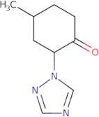 4-Methyl-2-(1H-1,2,4-triazol-1-yl)cyclohexan-1-one