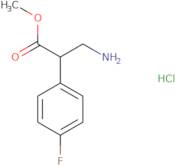 Methyl 3-amino-2-(4-fluorophenyl)propanoate hydrochloride