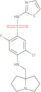 5-Chloro-2-fluoro-4-[[(tetrahydro-1H-pyrrolizin-7a(5H)-yl)methyl]amino]-N-2-thiazolylbenzenesulf...