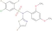 5-Chloro-N-(2,4-dimethoxybenzyl)-2,4-difluoro-N-(5-fluorothiazol-2-yl)benzenesulfonamide