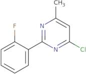 4-Chloro-2-(2-fluorophenyl)-6-methylpyrimidine