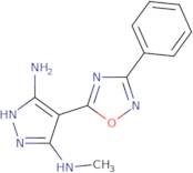 3-N-Methyl-4-(3-phenyl-1,2,4-oxadiazol-5-yl)-1H-pyrazole-3,5-diamine