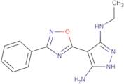 3-N-Ethyl-4-(3-phenyl-1,2,4-oxadiazol-5-yl)-1H-pyrazole-3,5-diamine