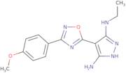 3-N-Ethyl-4-[3-(4-methoxyphenyl)-1,2,4-oxadiazol-5-yl]-1H-pyrazole-3,5-diamine