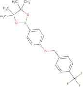 4,4,5,5-Tetramethyl-2-(4-{[4-(trifluoromethyl)phenyl]methoxy}phenyl)-1,3,2-dioxaborolane