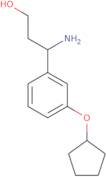 (3R)-3-Amino-3-(3-cyclopentyloxyphenyl)propan-1-ol