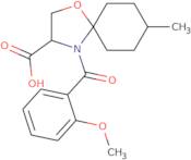 4-(2-Methoxybenzoyl)-8-methyl-1-oxa-4-azaspiro[4.5]decane-3-carboxylic acid