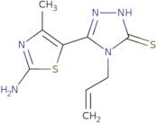 3-(2-Amino-4-methyl-1,3-thiazol-5-yl)-4-(prop-2-en-1-yl)-4,5-dihydro-1H-1,2,4-triazole-5-thione