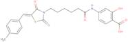 2-hydroxy-4-[[6-[5-[(4-methylphenyl)methylene]-4-oxo-2-thioxo-3-thiazolidinyl]-1-oxohexyl]amino]be…