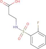 3-(2-Fluorobenzenesulfonamido)propanoic acid