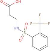 3-[2-(Trifluoromethyl)benzenesulfonamido]propanoic acid