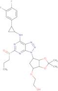 2-(((3aR,4S,6R,6aS)-6-(7-(((1R,2S)-2-(3,4-Difluorophenyl)cyclopropyl)amino)-5-(propylsulfinyl)-3H-…