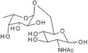 2-Acetamido-2-deoxy-6-O-(a-L-fucopyranosyl)-D-glucopyranose