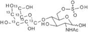 2-Acetamido-2-deoxy-4-O-(β-D-[UL-13-C-6]-galactopyranosyl)-D-glucopyranose 6-sulfate