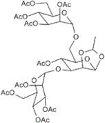 4-O-Acetyl-3,6-di-O-(2,3,4,6-tetra-O-acetyl-a-D-mannopyranosyl)-1,2-ethyledine-b-D-mannopyranose